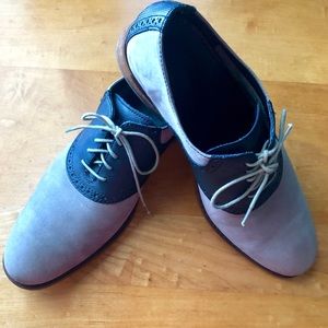 Cole Haan-NikeAir Gray Suede Oxford Shoes Mens 9.5